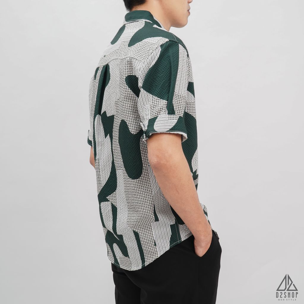 Áo sơ mi NT dập nổi họa tiết Camo