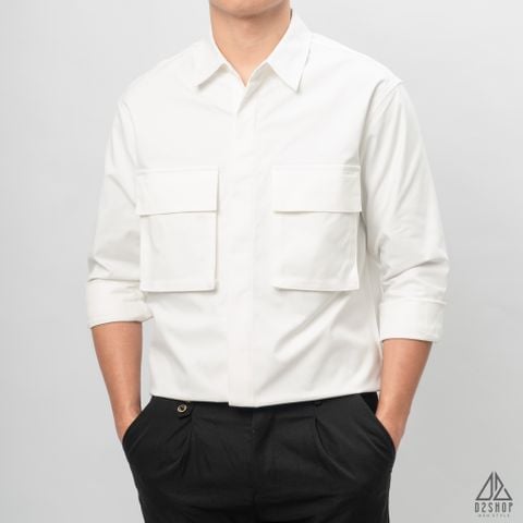 Áo sơ mi co giãn túi hộp [SM-2303]