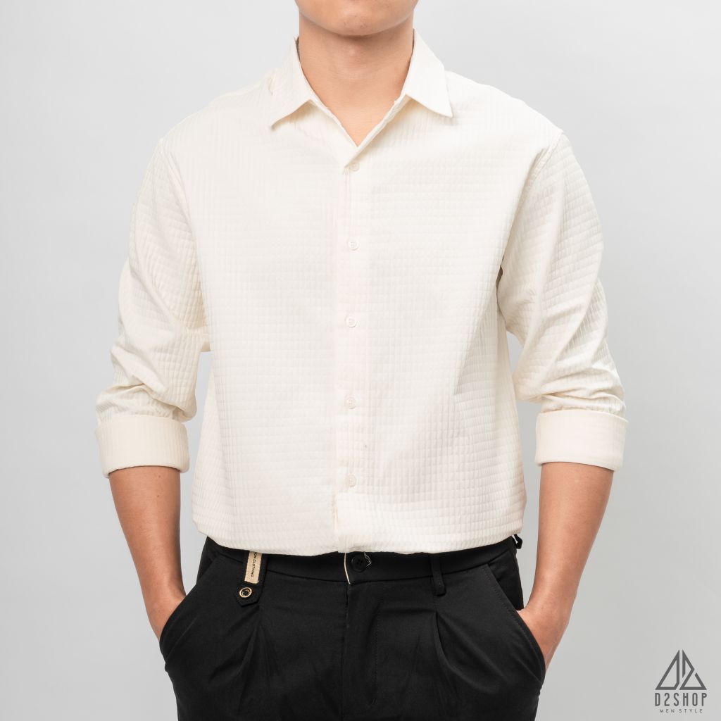 Sơ mi vải dày gân nổi [SM-2306]