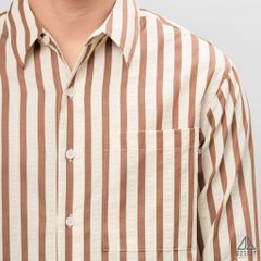 Áo sơ mi sọc đứng vải gân nổi [SM-2308]