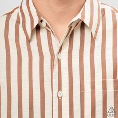 Áo sơ mi sọc đứng vải gân nổi [SM-2308]