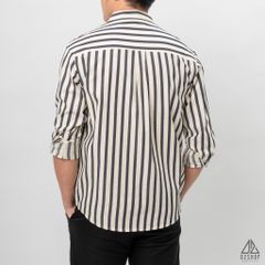 Áo sơ mi sọc đứng vải gân nổi [SM-2308]