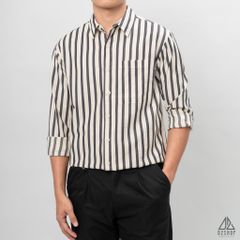 Áo sơ mi sọc đứng vải gân nổi [SM-2308]
