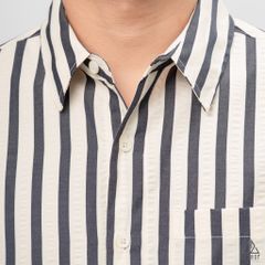 Áo sơ mi sọc đứng vải gân nổi [SM-2308]
