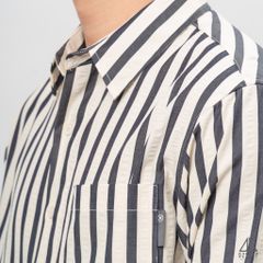 Áo sơ mi sọc đứng vải gân nổi [SM-2308]