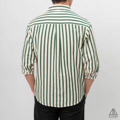 Áo sơ mi sọc đứng vải gân nổi [SM-2308]