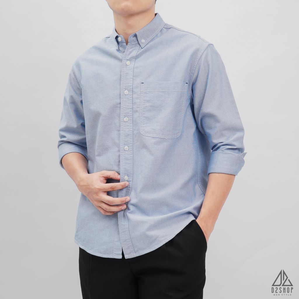 Áo sơ mi vải pho túi đánh bọ