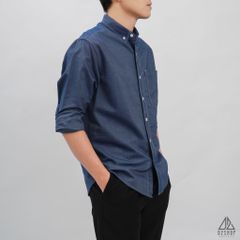 Áo sơ mi vải pho túi đánh bọ