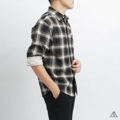Áo sơ mi caro vải nhung
