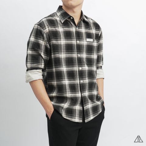 Áo sơ mi caro vải nhung