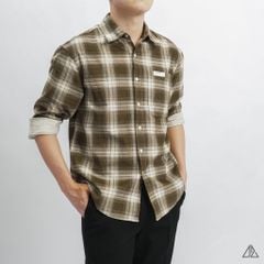 Áo sơ mi caro vải nhung