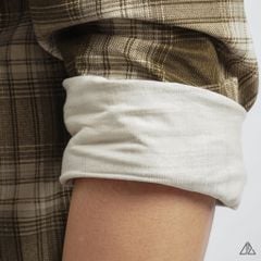 Áo sơ mi caro vải nhung