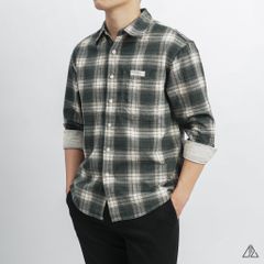 Áo sơ mi caro vải nhung