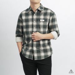 Áo sơ mi caro vải nhung