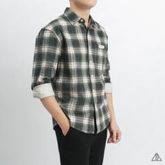 Áo sơ mi caro vải nhung