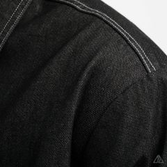 Áo sơ mi jean hai túi chỉ nổi