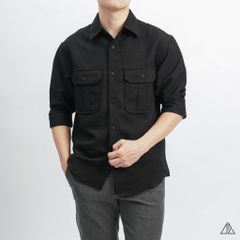Áo sơ mi 2 túi vải dạ