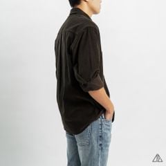 Áo sơ mi 2 túi vải nhung