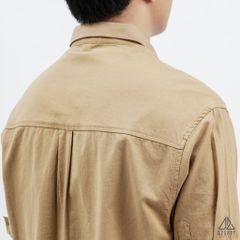 Áo sơ mi ngắn tay phối túi vải kaki [SM-2355]