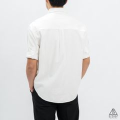 Áo sơ mi ngắn tay phối túi vải kaki [SM-2355]