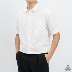 Áo sơ mi ngắn tay phối túi vải kaki [SM-2355]