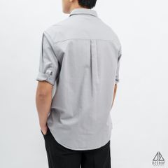 Áo sơ mi ngắn tay phối túi vải kaki [SM-2355]