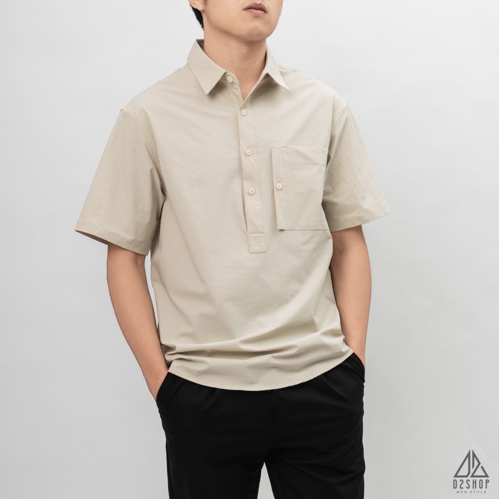 Áo sơ mi ngắn tay chui đầu