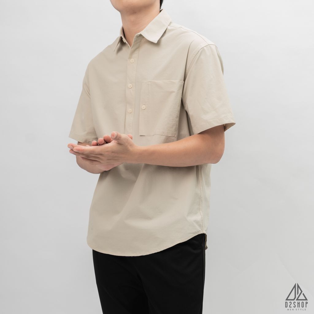 Áo sơ mi ngắn tay chui đầu