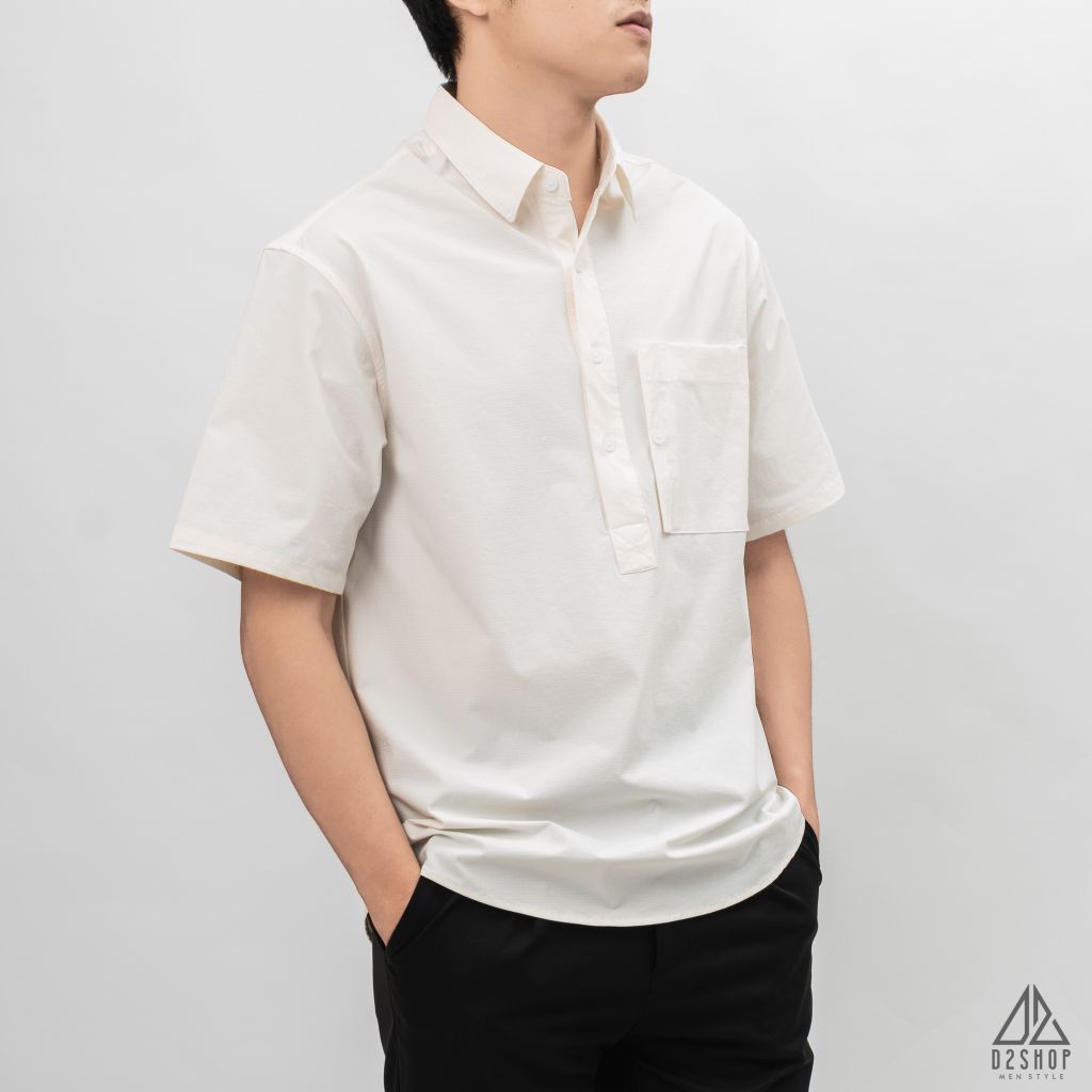 Áo sơ mi ngắn tay chui đầu