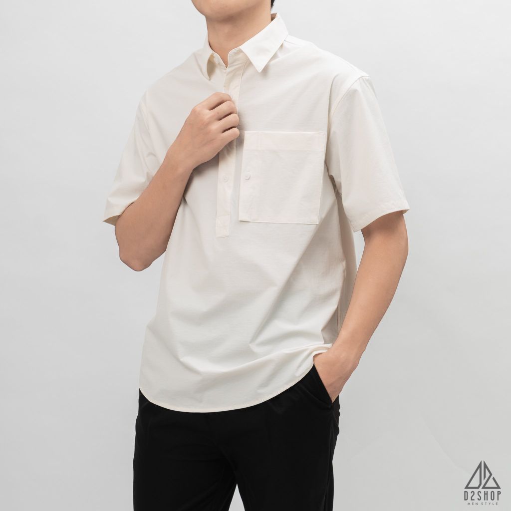 Áo sơ mi ngắn tay chui đầu