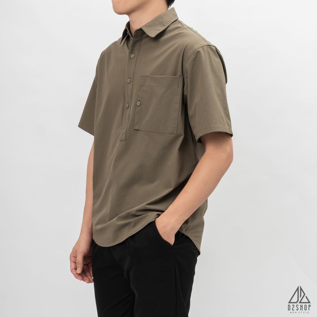 Áo sơ mi ngắn tay chui đầu
