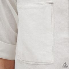 Áo sơ mi tay ngắn 2 túi vải linen
