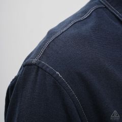 Áo sơ mi tay ngắn 2 túi vải linen