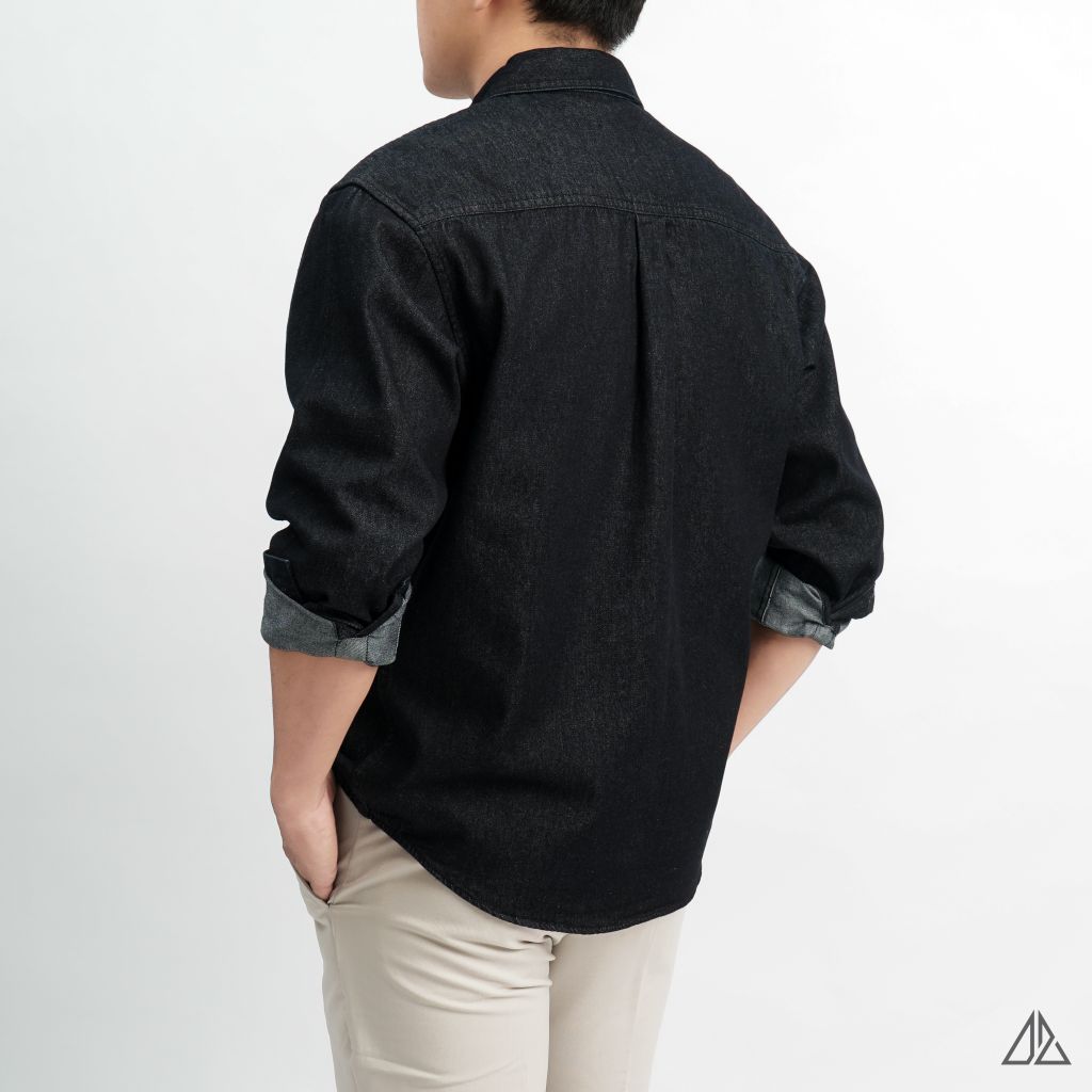 Áo sơ mi jean phối túi Kenlove Studio