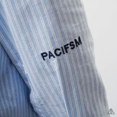 Áo sơ mi vải pho sọc đôi thêu PACIFSM