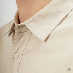 Áo sơ mi vải xéo phối túi đánh bọ