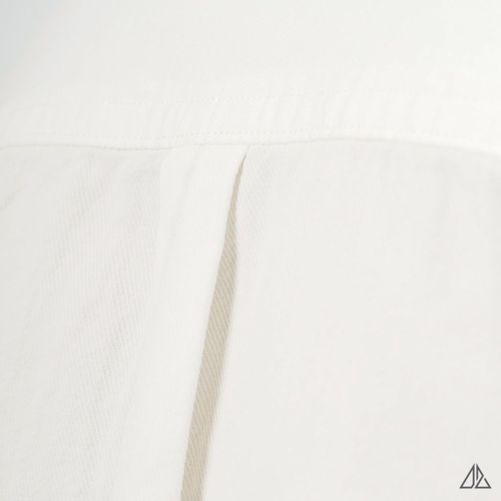 Áo sơ mi vải xéo phối túi đánh bọ