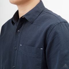 Áo sơ mi vải xéo phối túi đánh bọ