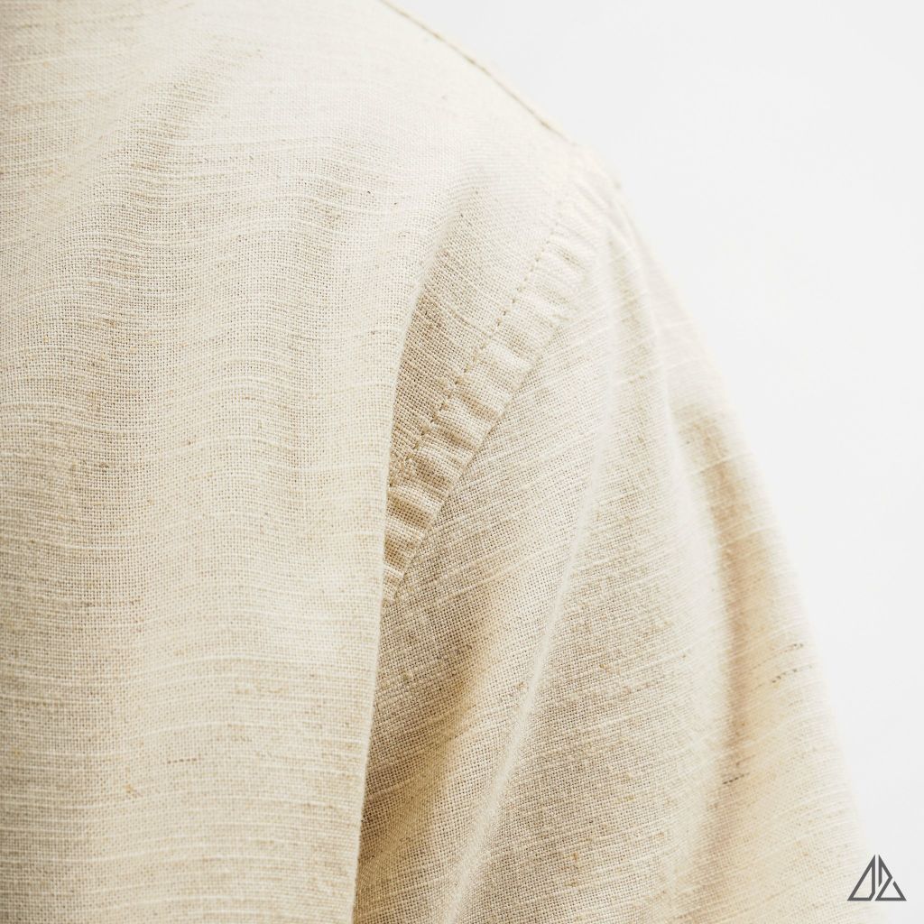 Áo sơ mi tay ngắn vải linen