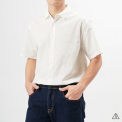 Áo sơ mi tay ngắn vải linen