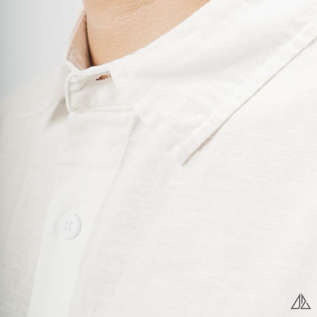 Áo sơ mi tay ngắn vải linen