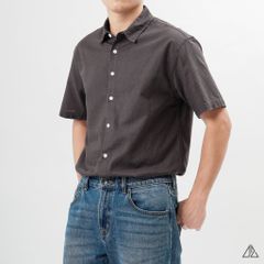 Áo sơ mi tay ngắn vải linen