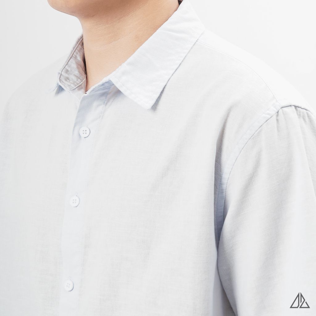 Áo sơ mi tay ngắn vải linen