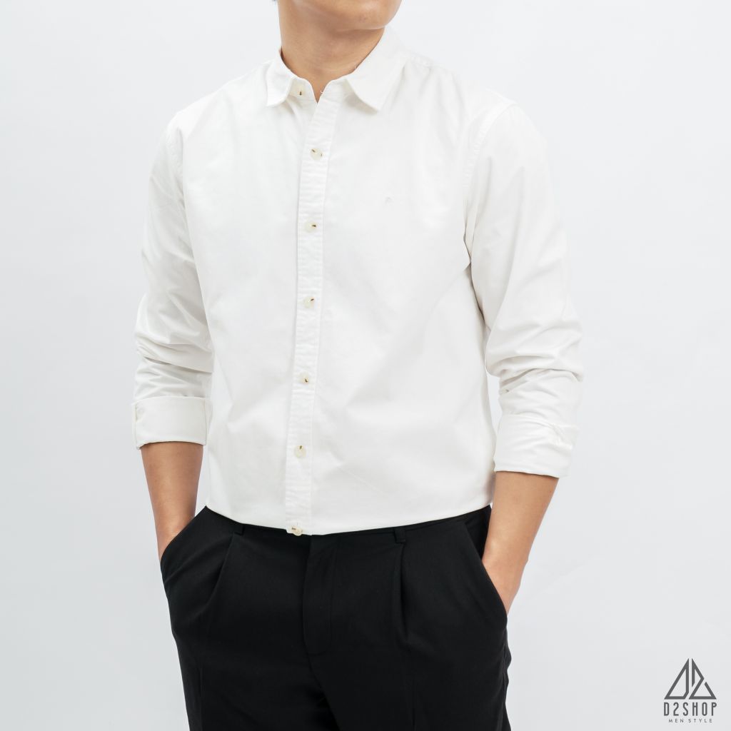 Áo sơ mi thêu chữ P nhỏ [SM-8876]