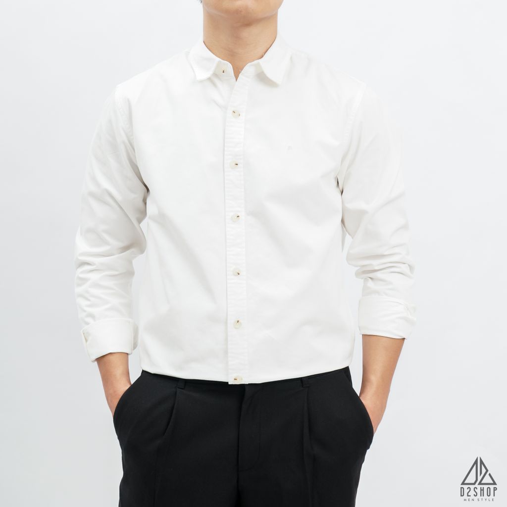 Áo sơ mi thêu chữ P nhỏ [SM-8876]