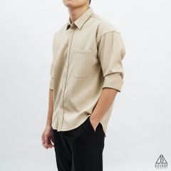 Áo sơ mi gân nổi phối túi [SM-8890]