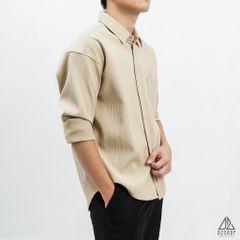 Áo sơ mi gân nổi phối túi [SM-8890]