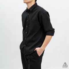 Áo sơ mi gân nổi phối túi [SM-8890]