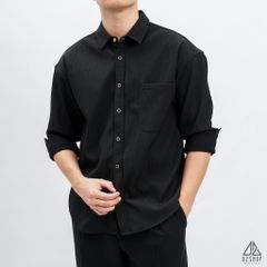 Áo sơ mi gân nổi phối túi [SM-8890]