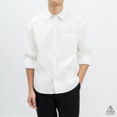 Áo sơ mi gân nổi phối túi [SM-8890]